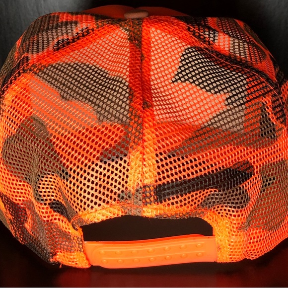 NWOT Orange Mesh Camo Hunter Safety Hat - Picture 3 of 7